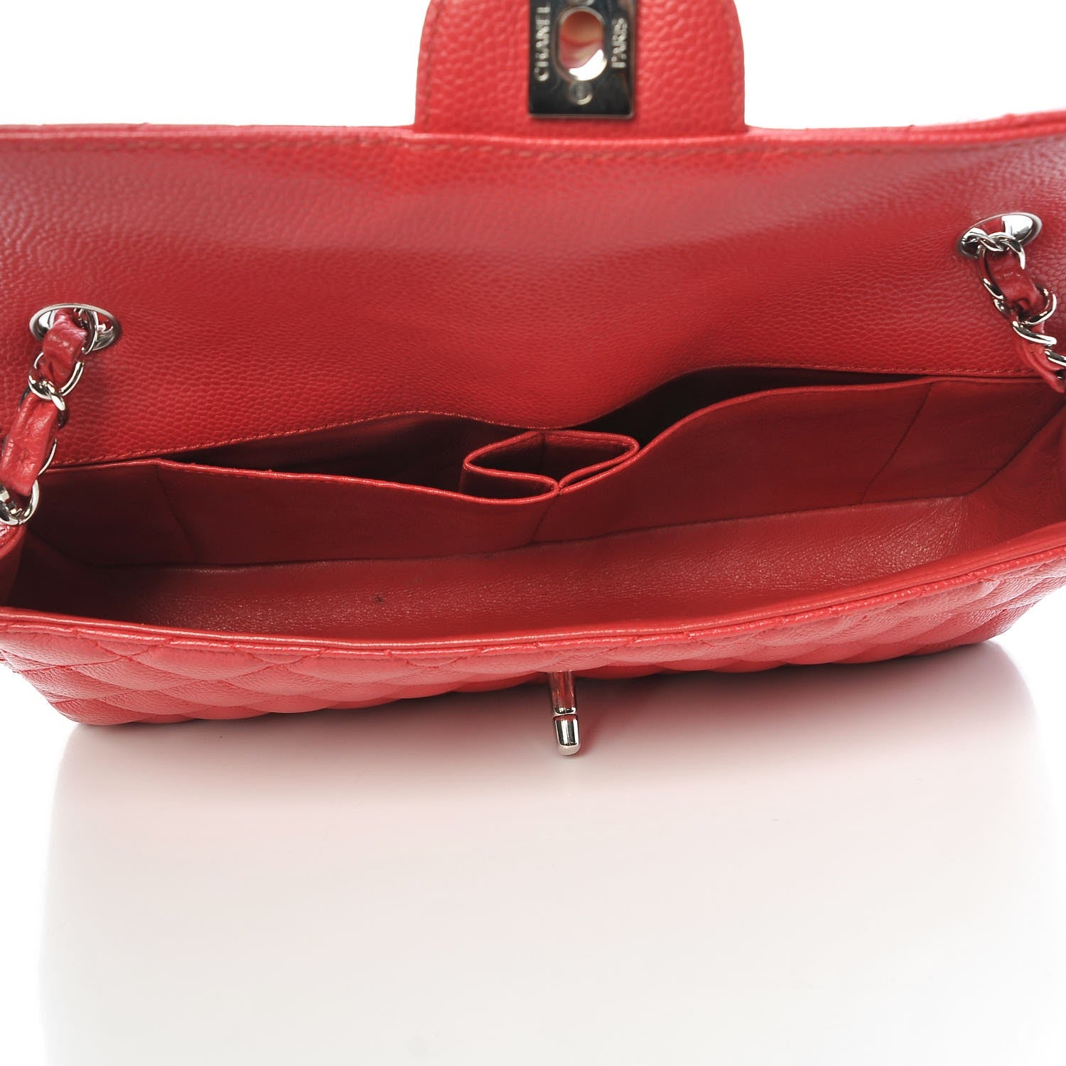 Chanel Caviar Quilted East West Flap Dark Pink 3 of 9