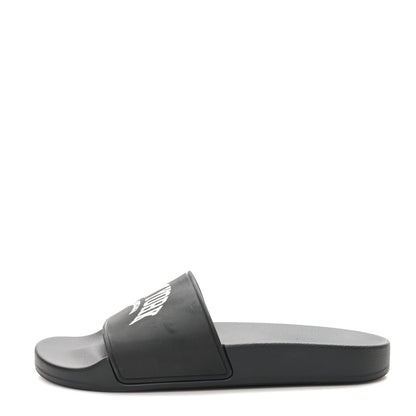 Balenciaga Rubber New York Womens New York Pool Slide Sandals 37 Black 1 of 8