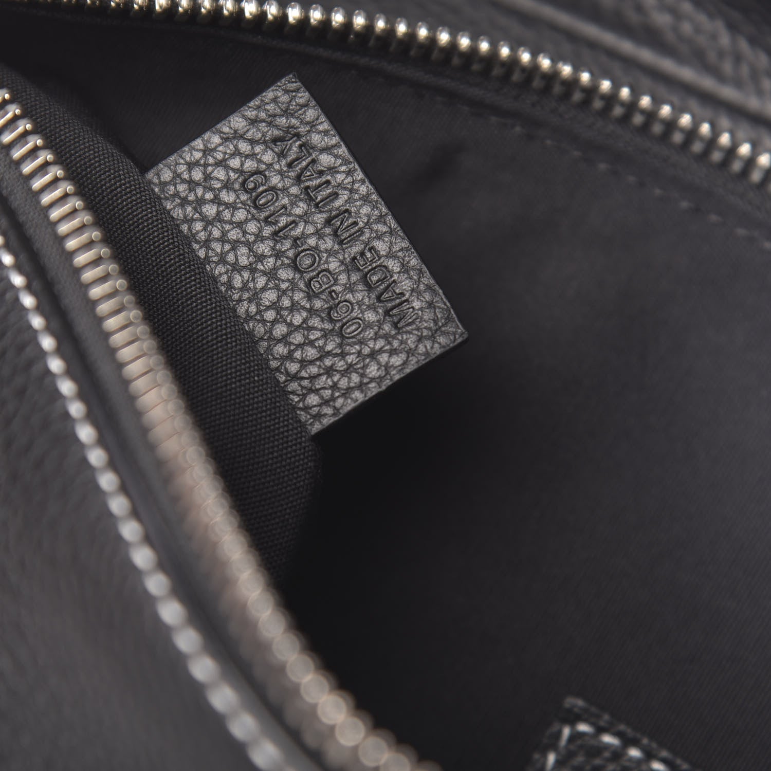 Christian Dior Grained Calfskin Logo Saddle Messenger Bag Black 6 of 9