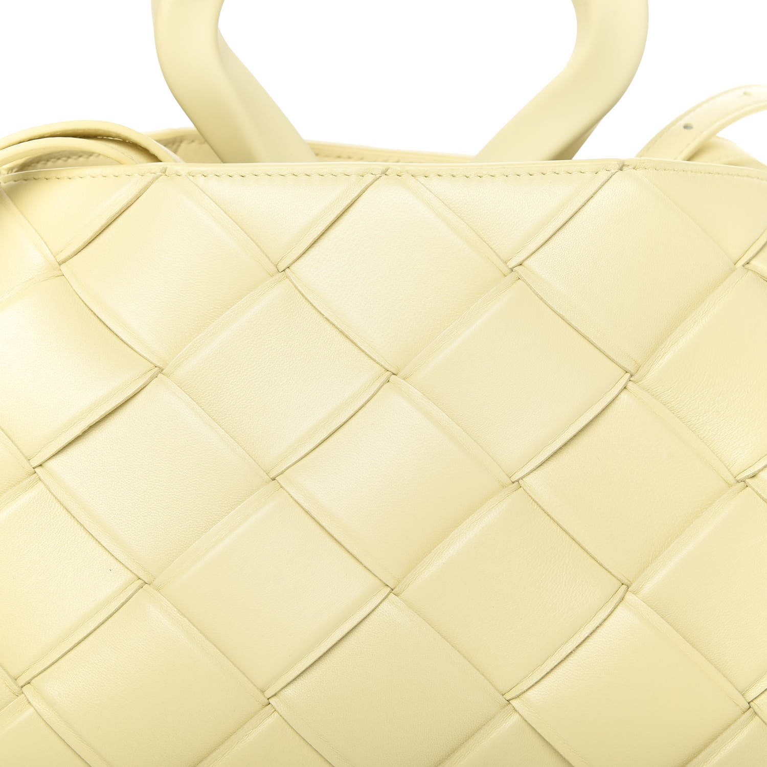 Bottega Veneta Nappa Maxi Intrecciato Grasp Top Handle Bag Ice Cream 9 of 9