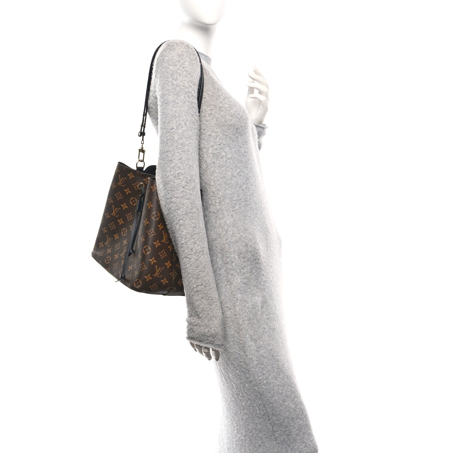 Louis Vuitton Monogram Neonoe MM Black 2 of 9