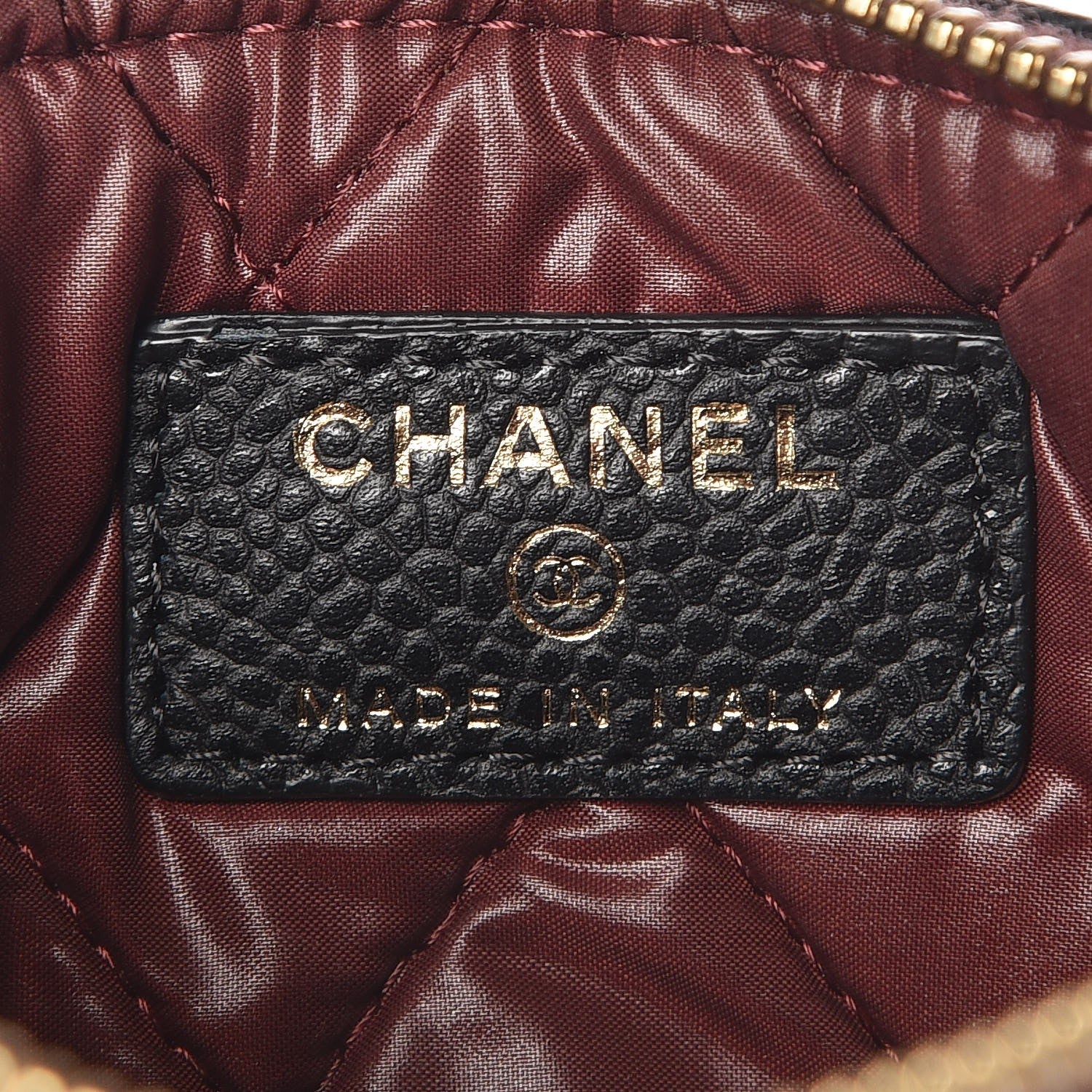 Chanel Caviar Quilted Small Cosmetic Case Black 6 of 7