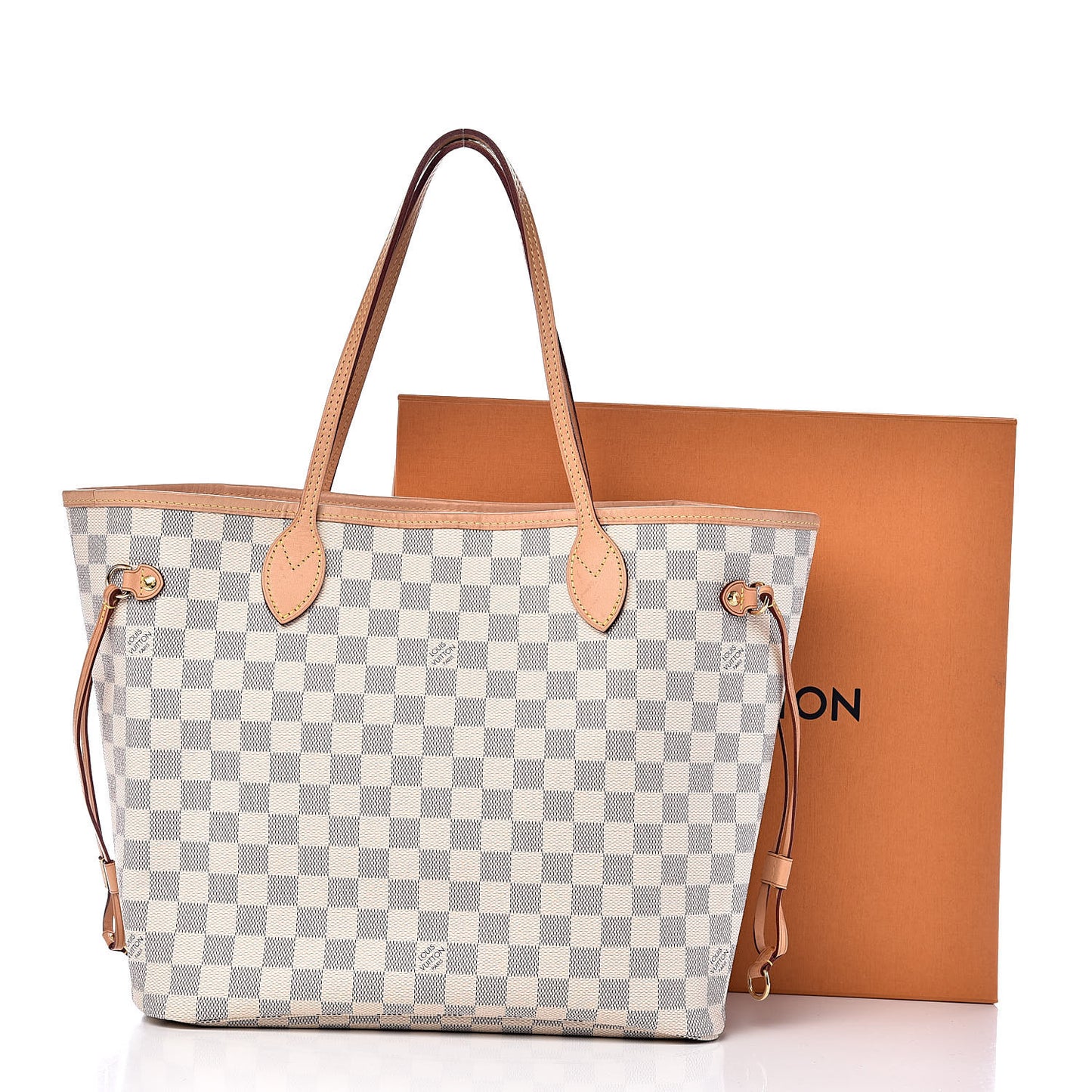 Damier Azur Neo Neverfull MM Rose Ballerine
