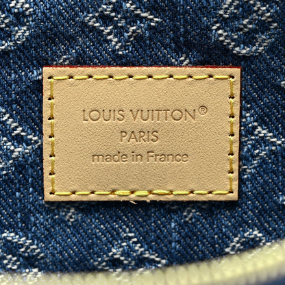 Louis Vuitton Denim Monogram Jacquard Neverfull MM GM Pochette Blue 6 of 6