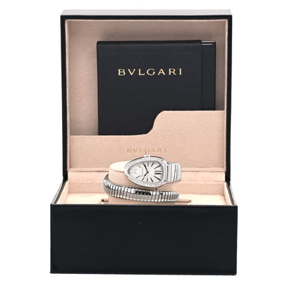 Bulgari Stainless Steel Diamond Bezel 35mm Serpenti Tubogas Quartz Watch 5 of 5