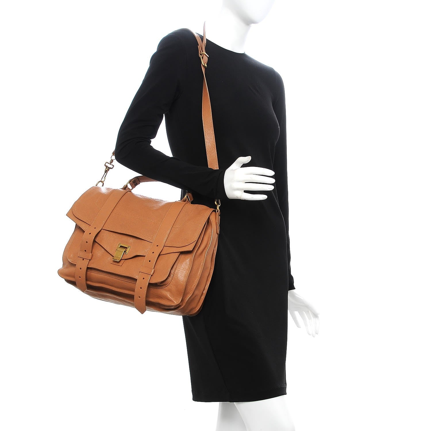 Proenza Schouler Lambskin Large PS1 Satchel Birch 2 of 9