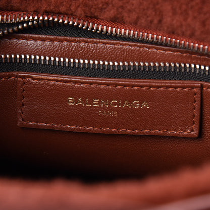 Balenciaga Shearling XS Bazar Shopper Tote 6 of 19