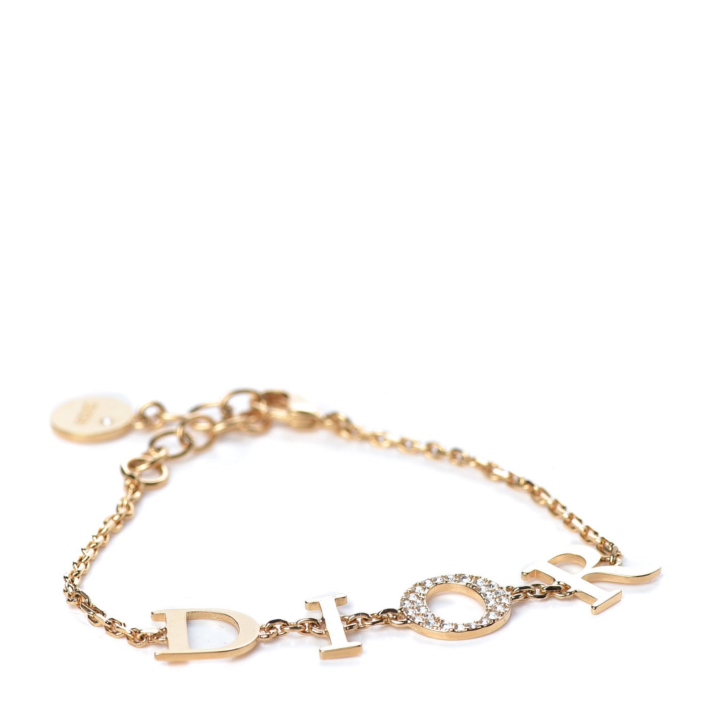 Crystal Logo Bracelet Gold