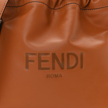 Fendi Vitello Grace Light Small Saint Fendi Roma Drawstring Pouch Brandy 8 of 10