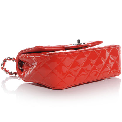 Chanel Patent Quilted Mini Flap Red 4 of 9