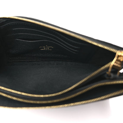 Louis Vuitton Empreinte Double Zip Pochette Black 6 of 11