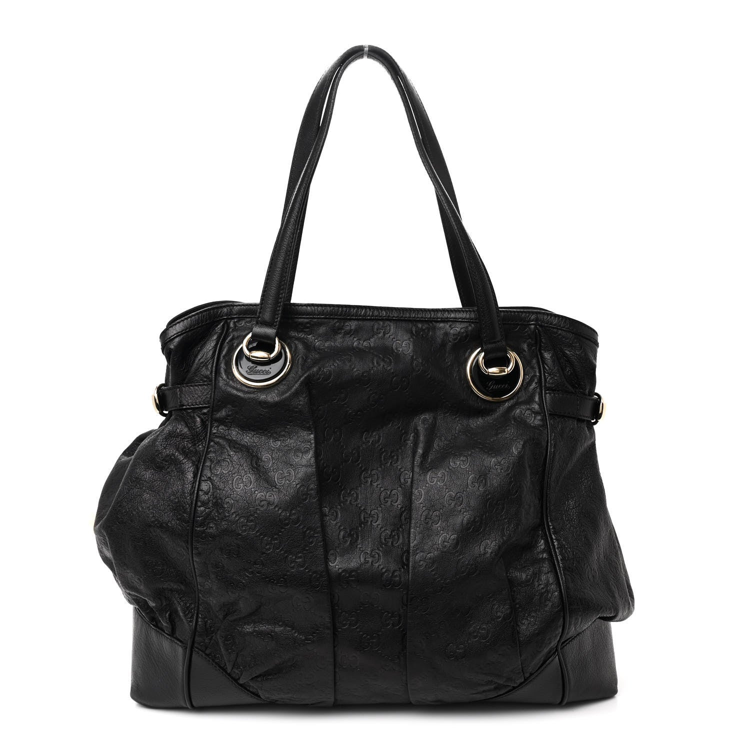Gucci Guccissima Large Full Moon Tote Black 1 of 14