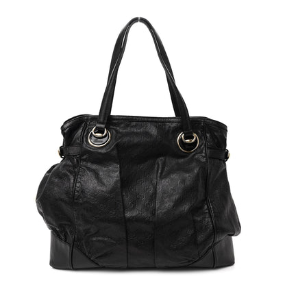 Gucci Guccissima Large Full Moon Tote Black 1 of 14