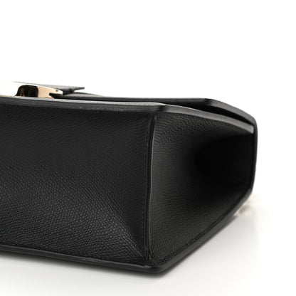 Christian Dior Grained Calfskin Embossed 30 Montaigne Chain Flap Bag Black 6 of 9