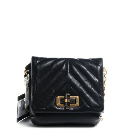 Lanvin Lambskin Happy Mini Pop Quilted Crossbody Black 1 of 8