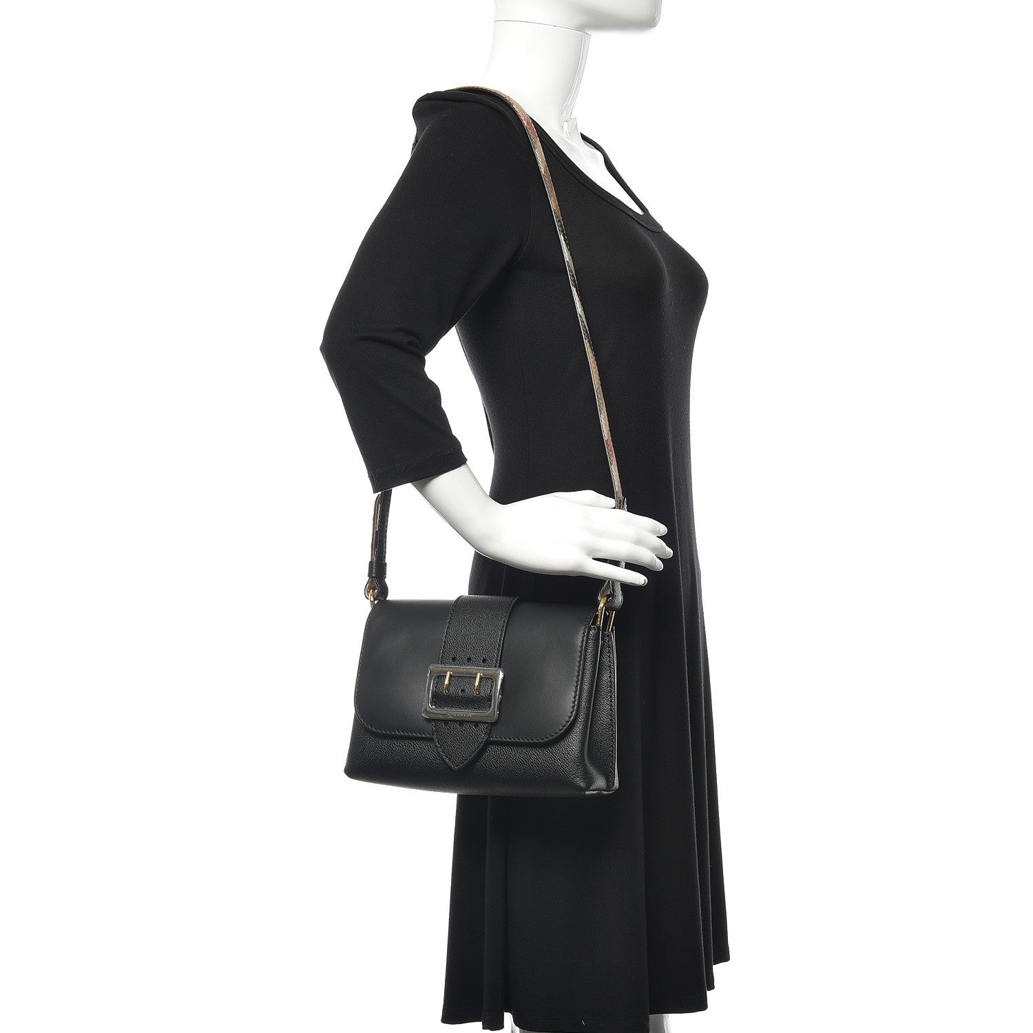 Burberry Soft Grain Calfskin Small Medley Crossbody Black 2 of 9