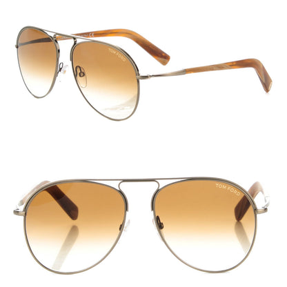 Tom Ford Cody Aviator Sunglasses TF448 Gold Brown 1 of 6