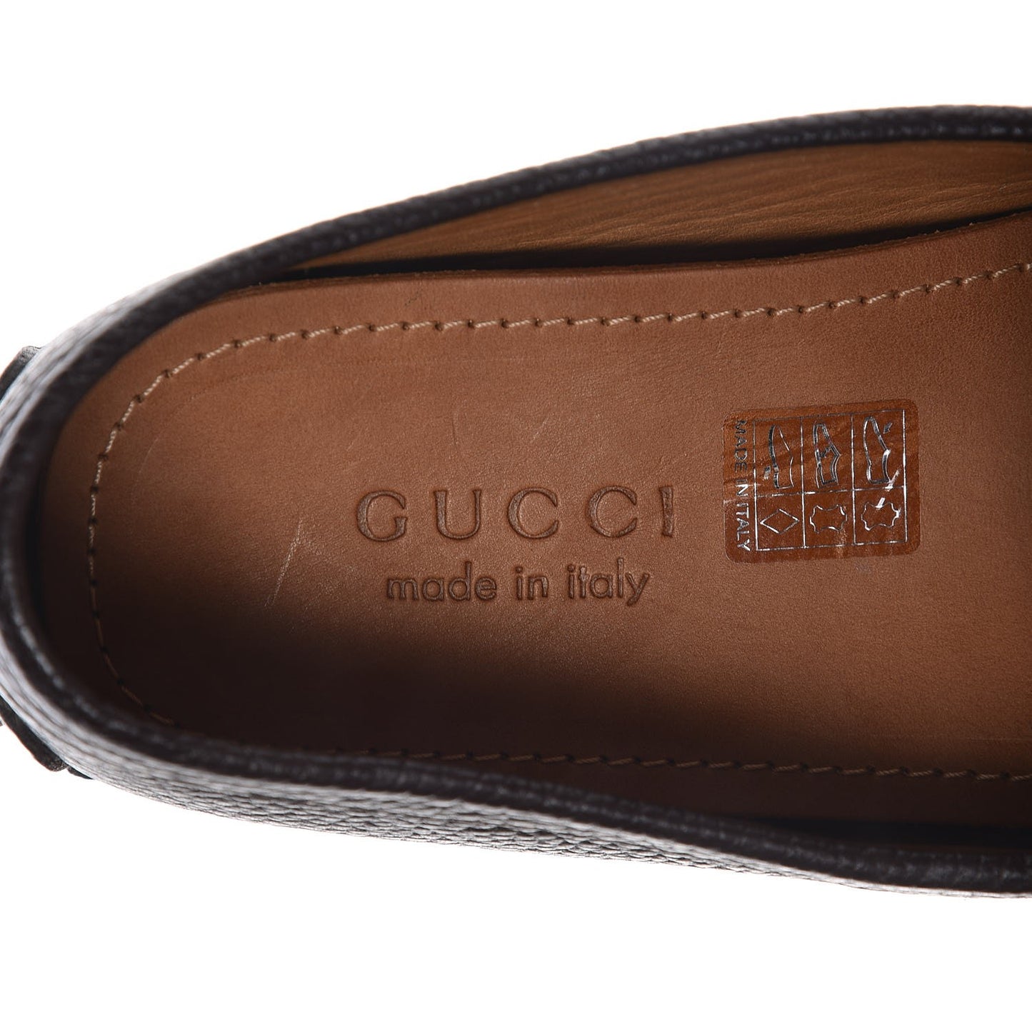 Calfskin Web Mens Horsebit Driver Loafers 9.5 Cocoa