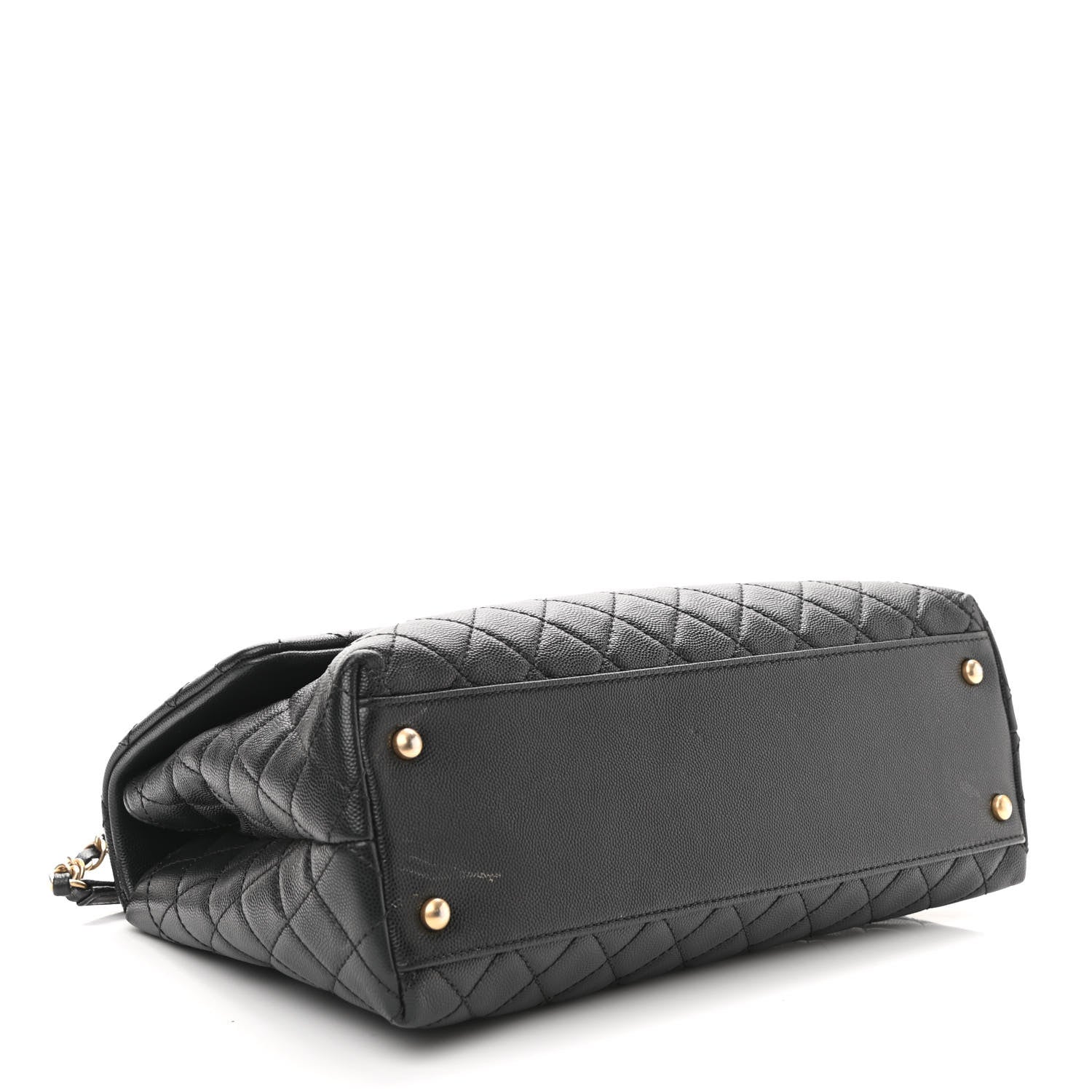 Chanel Caviar Quilted Medium Coco Handle Flap Black 4 of 10