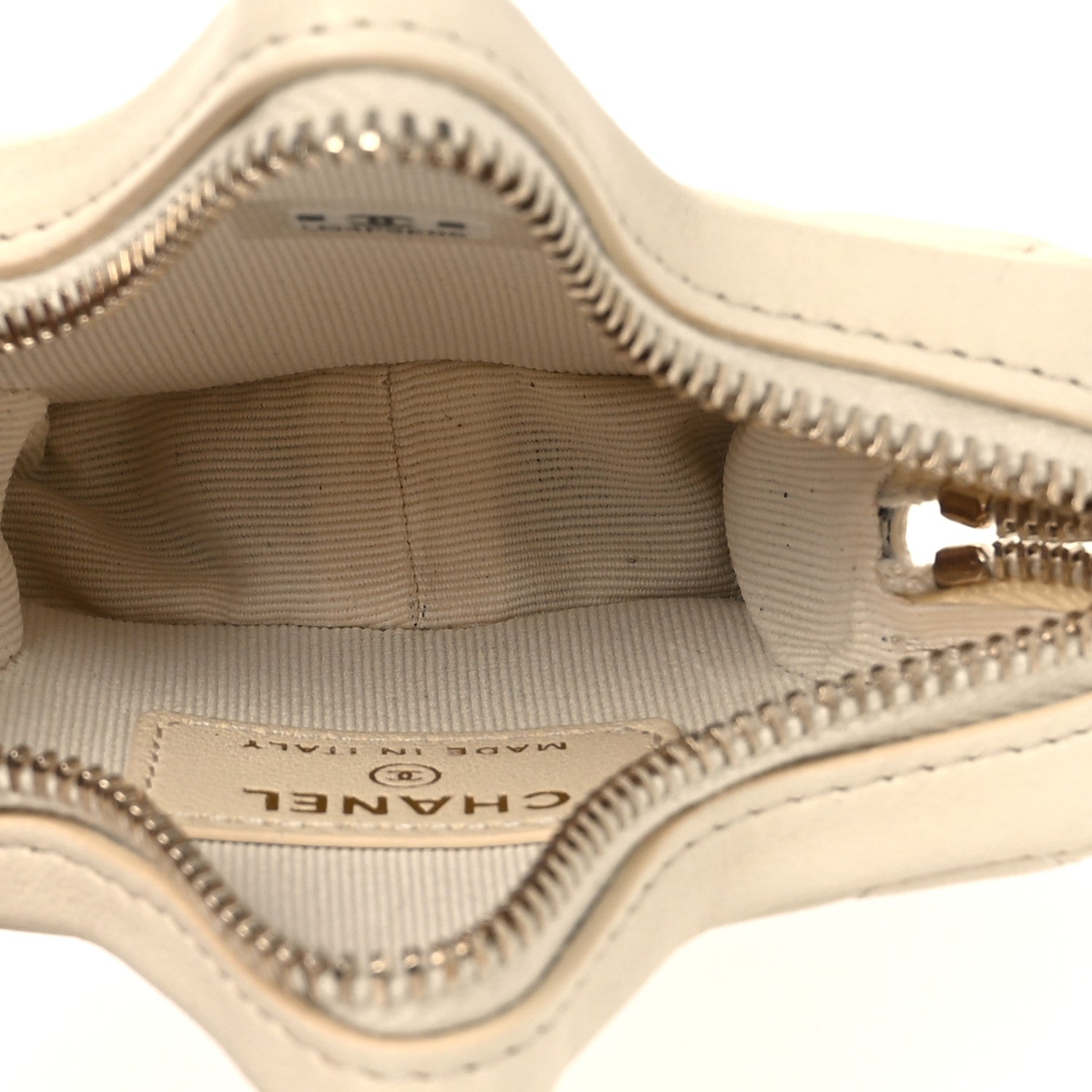 Chanel Lambskin Walk Of Fame Star Clip On Coin Purse Light Beige 5 of 8