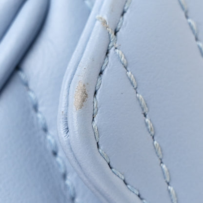 Gucci Calfskin Matelasse Monochrome GG Marmont Chain Belt Bag Porcelain Light Blue 11 of 11