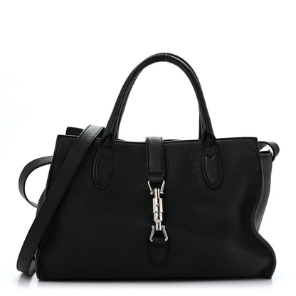Gucci Soft Calfskin Small Jackie Top Handle Bag Black 1 of 15