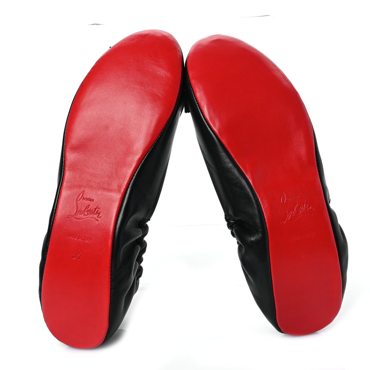 Nappa Air Loubi Ballet Flats 37 Black