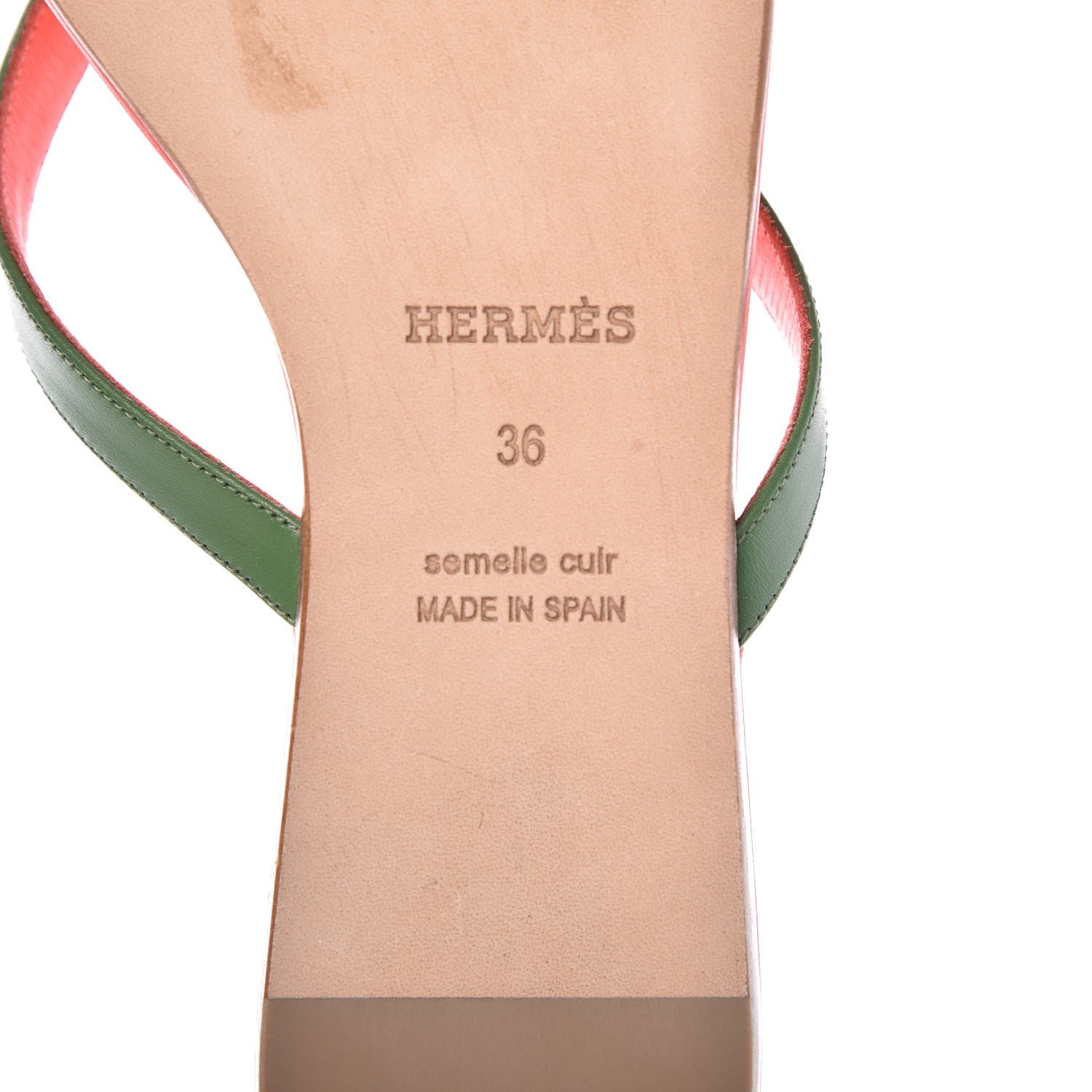 Hermes Nappa Calfskin Corfou Sandals 36 6 of 12