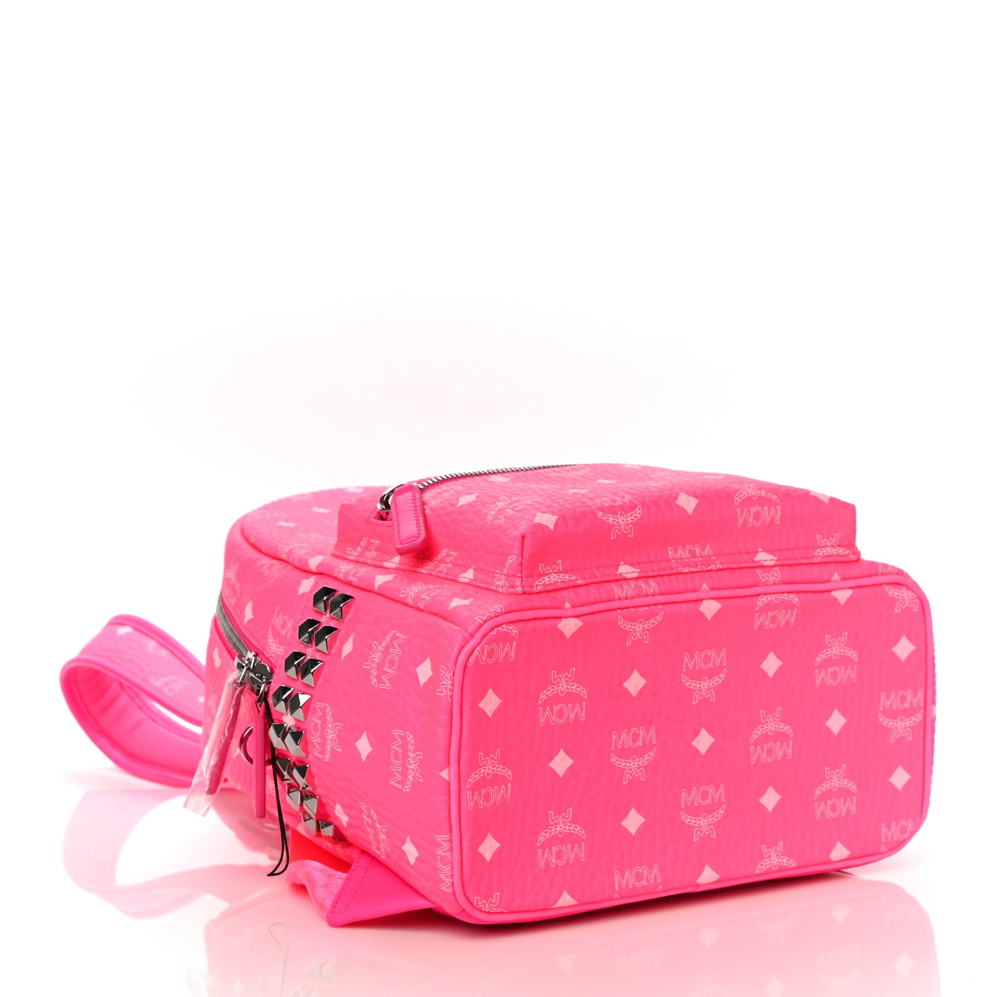 Visetos Small Side Stud Stark Backpack Neon Pink