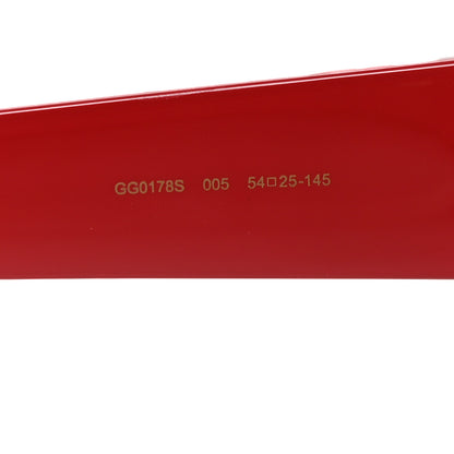 Gucci Square Web Frame GG0178S Sunglasses Red 6 of 7