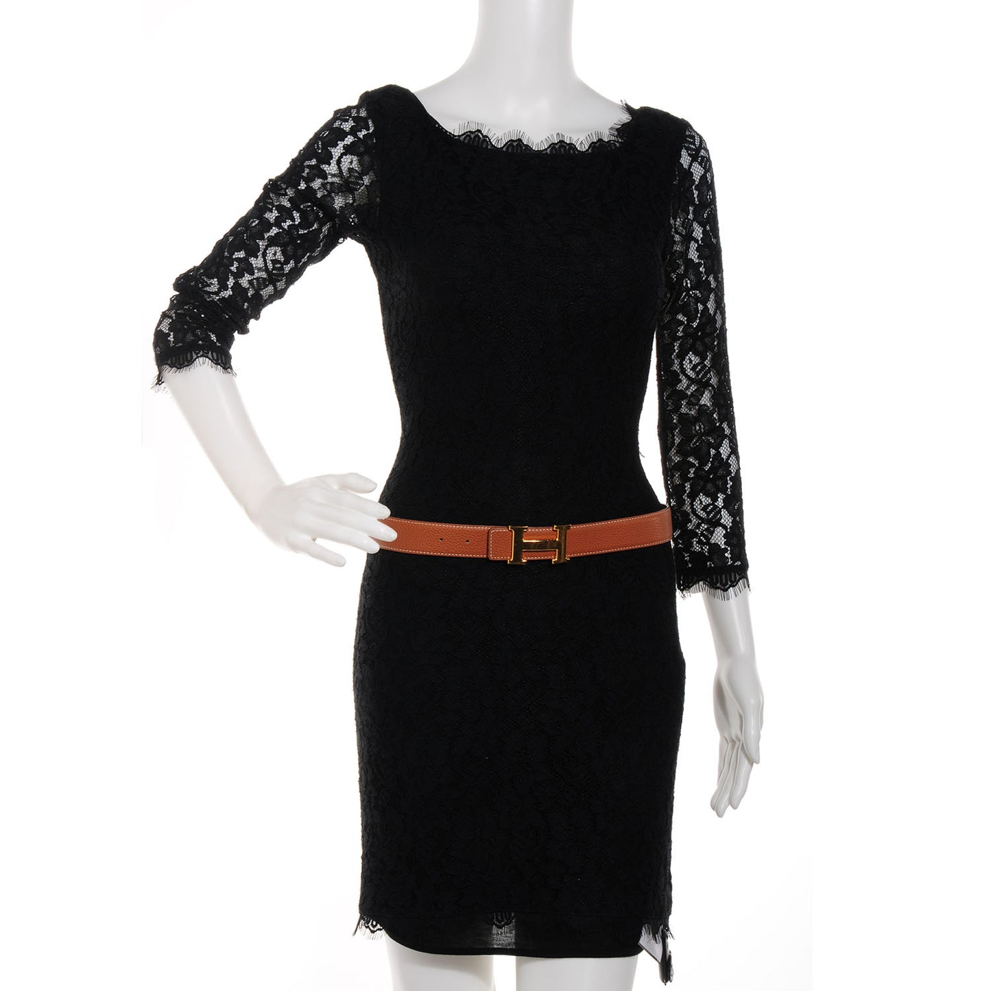 Togo Box Reversible Polished Constance 32mm H Belt Gold Noir 80