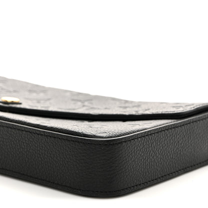 Louis Vuitton Empreinte Pochette Felicie Chain Wallet Black 9 of 9