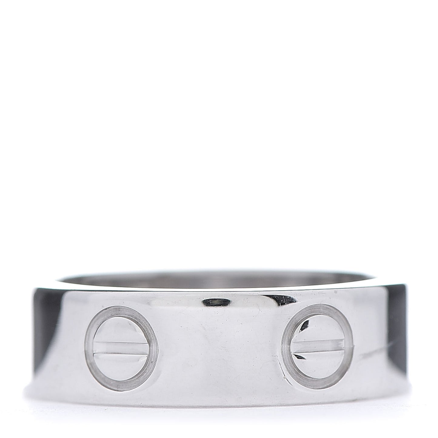 18K White Gold 5.5mm LOVE Ring 50 5.25