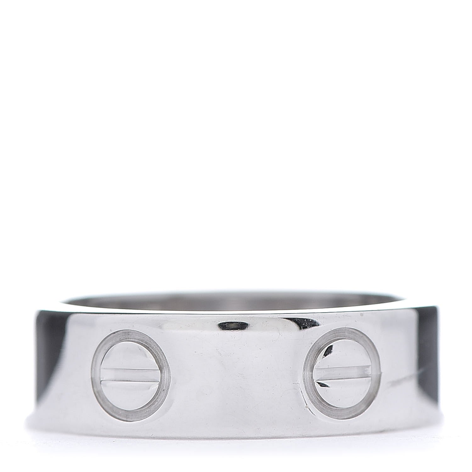 Cartier 18K White Gold 5.5mm LOVE Ring 50 5.25 3 of 5