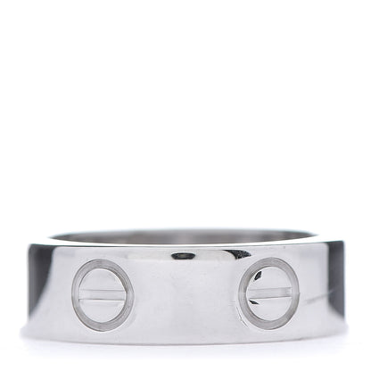 Cartier 18K White Gold 5.5mm LOVE Ring 50 5.25 3 of 5