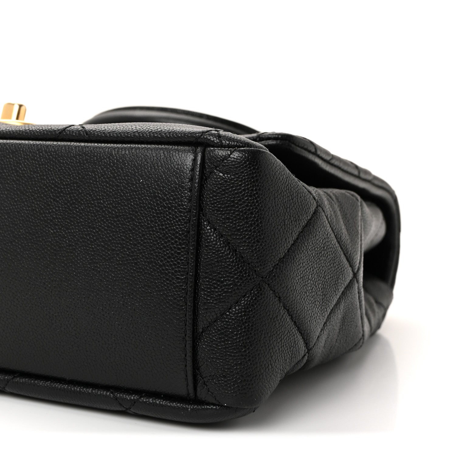 Chanel Caviar Quilted Small Top Handle Flap Black 10 of 11