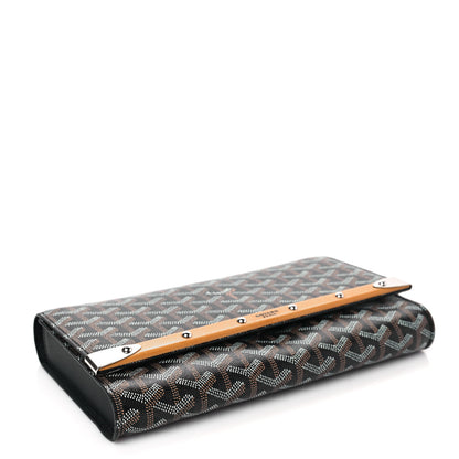 Goyard Goyardine Monte Carlo Bois Clutch With Strap Black 4 of 7