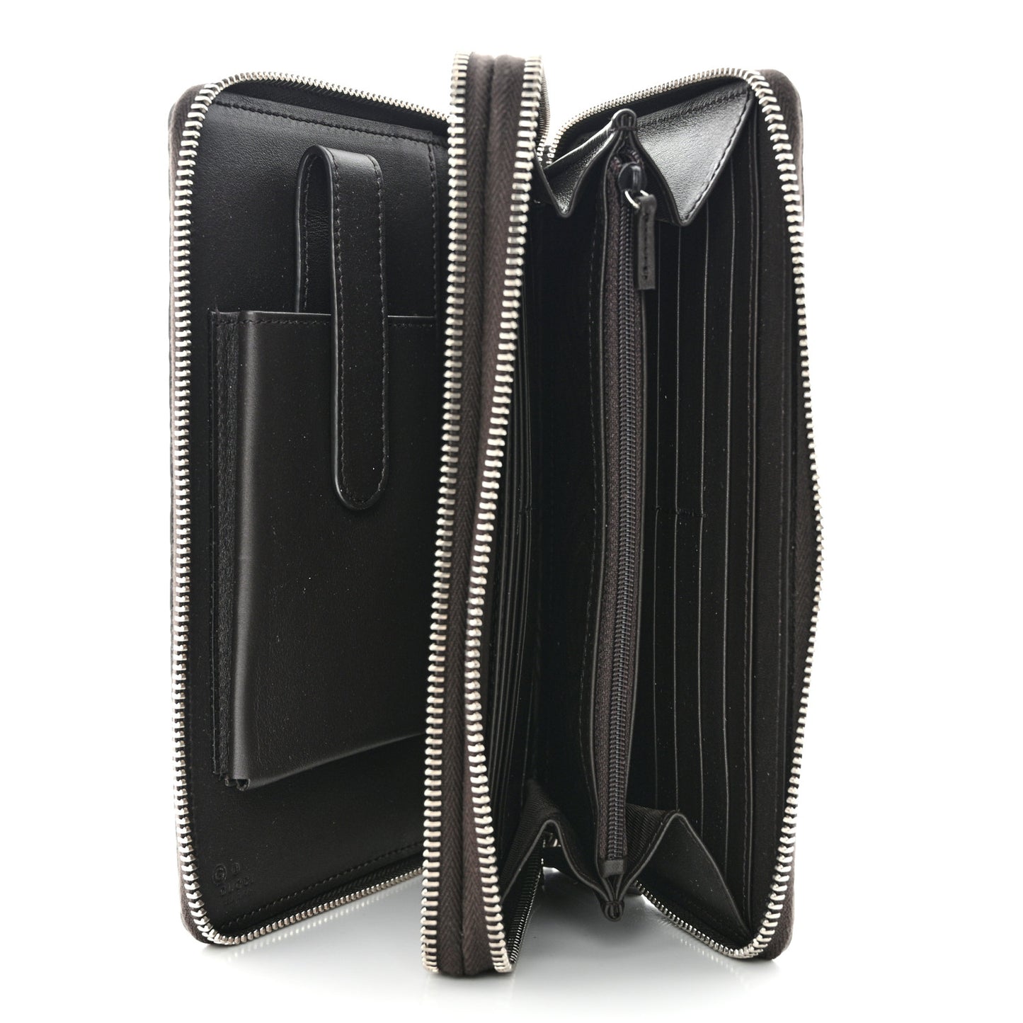 Microguccissima Zip Around Top Handle Travel Wallet Testa di Moro