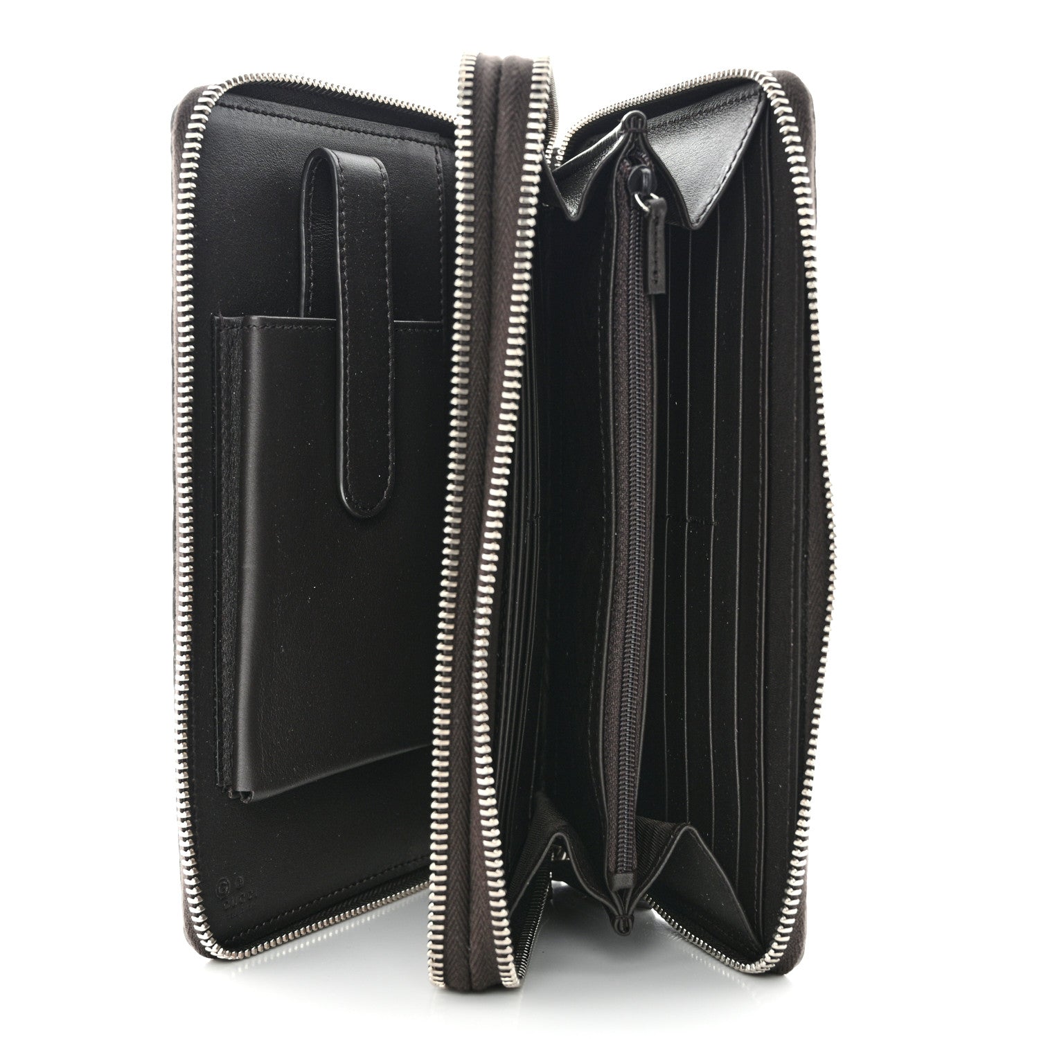 Gucci Microguccissima Zip Around Top Handle Travel Wallet Testa di Moro 6 of 10