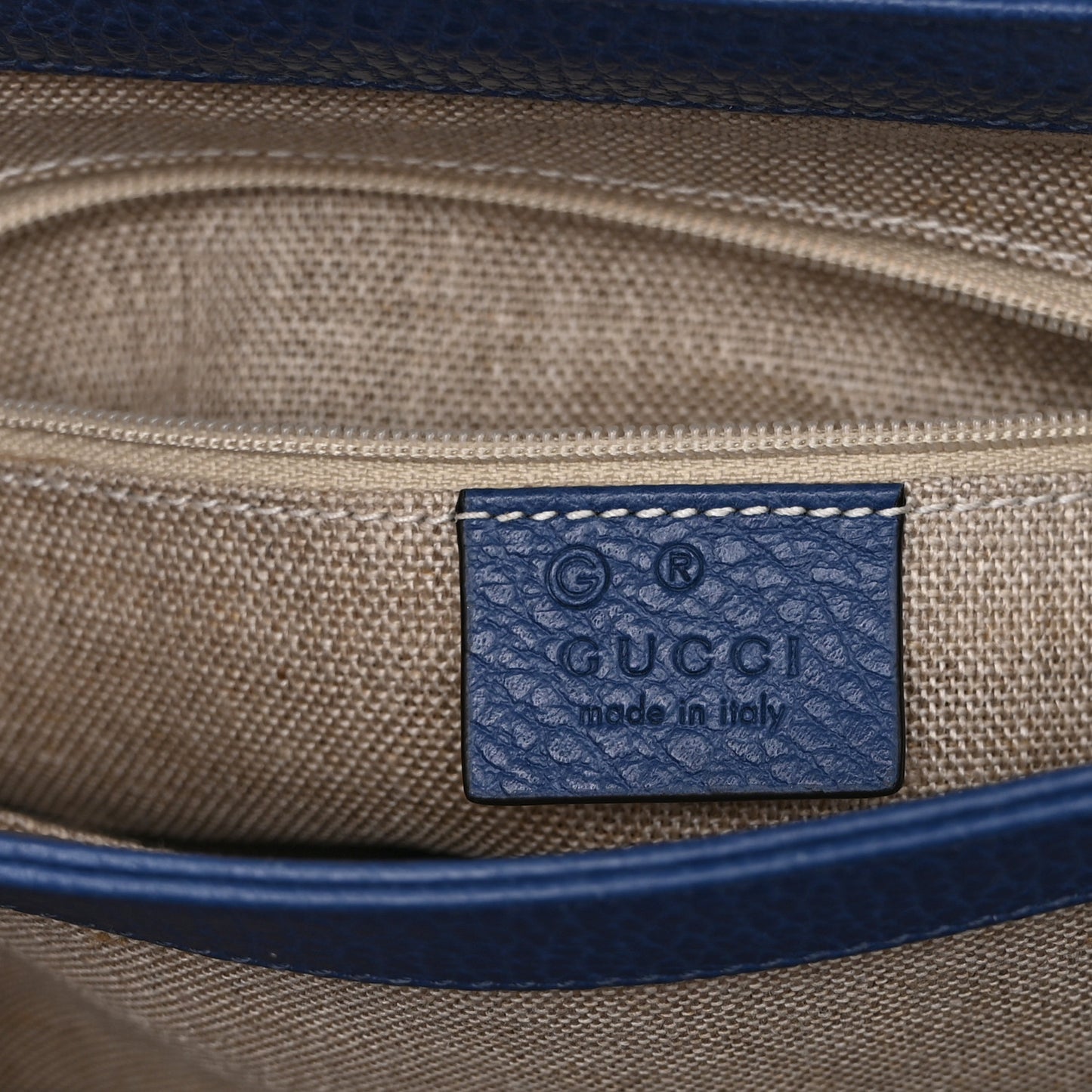 Dollar Calfskin Interlocking G Top Handle Shoulder Bag Caspian