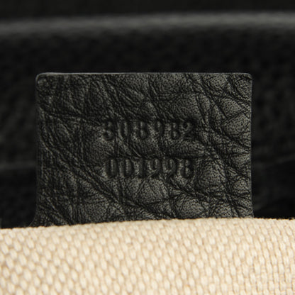 Gucci Pebbled Calfskin Medium Soho Chain Shoulder Bag Black 7 of 7