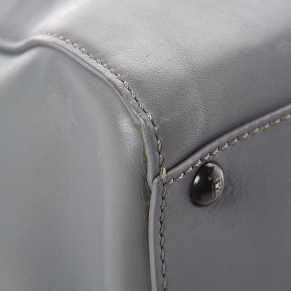 Fendi Vitello Suede Medium Peekaboo Iconic Satchel Grigio Chiaro 20 of 20