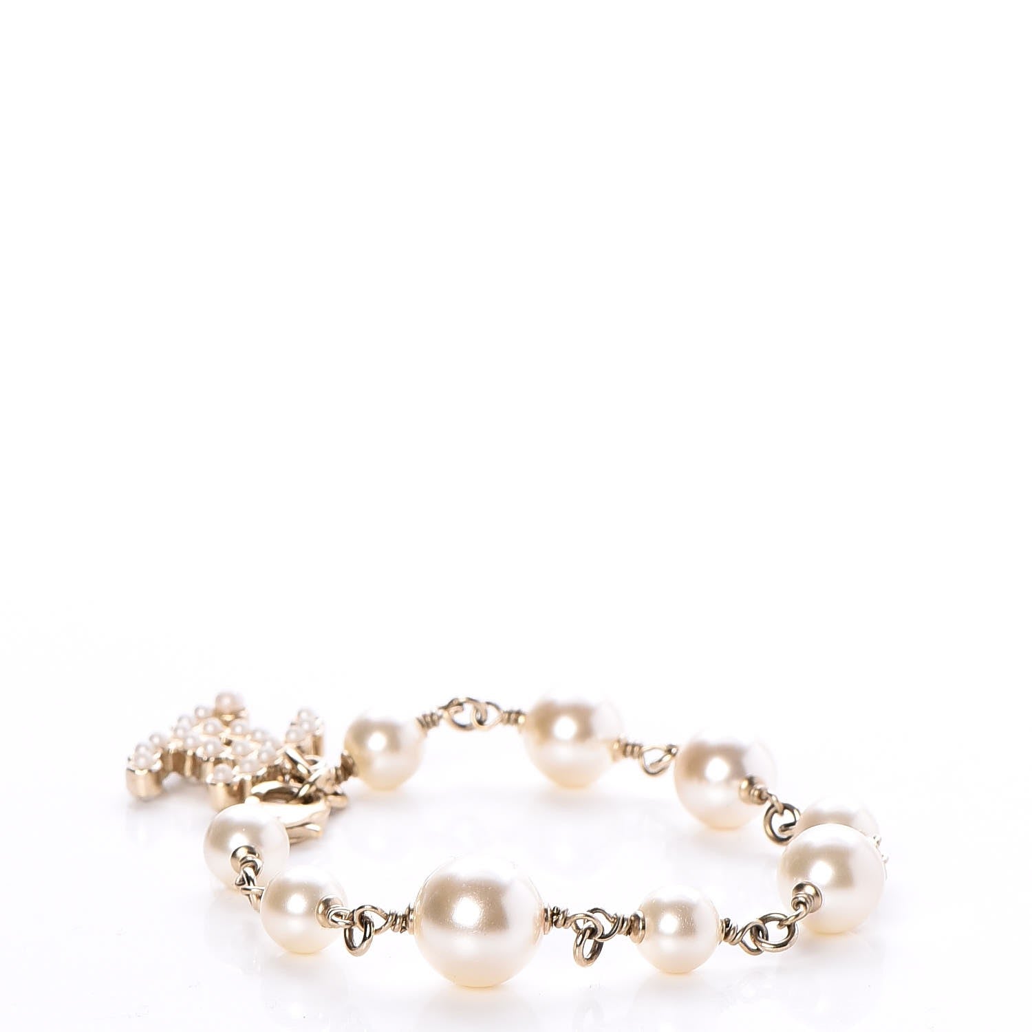 Chanel Pearl CC Bracelet Gold 3 of 6