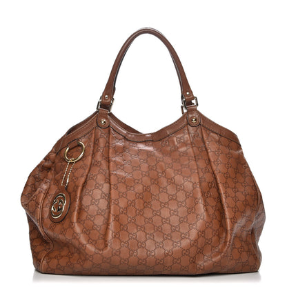 Gucci Guccissima Large Sukey Tote Bronze 1 of 7