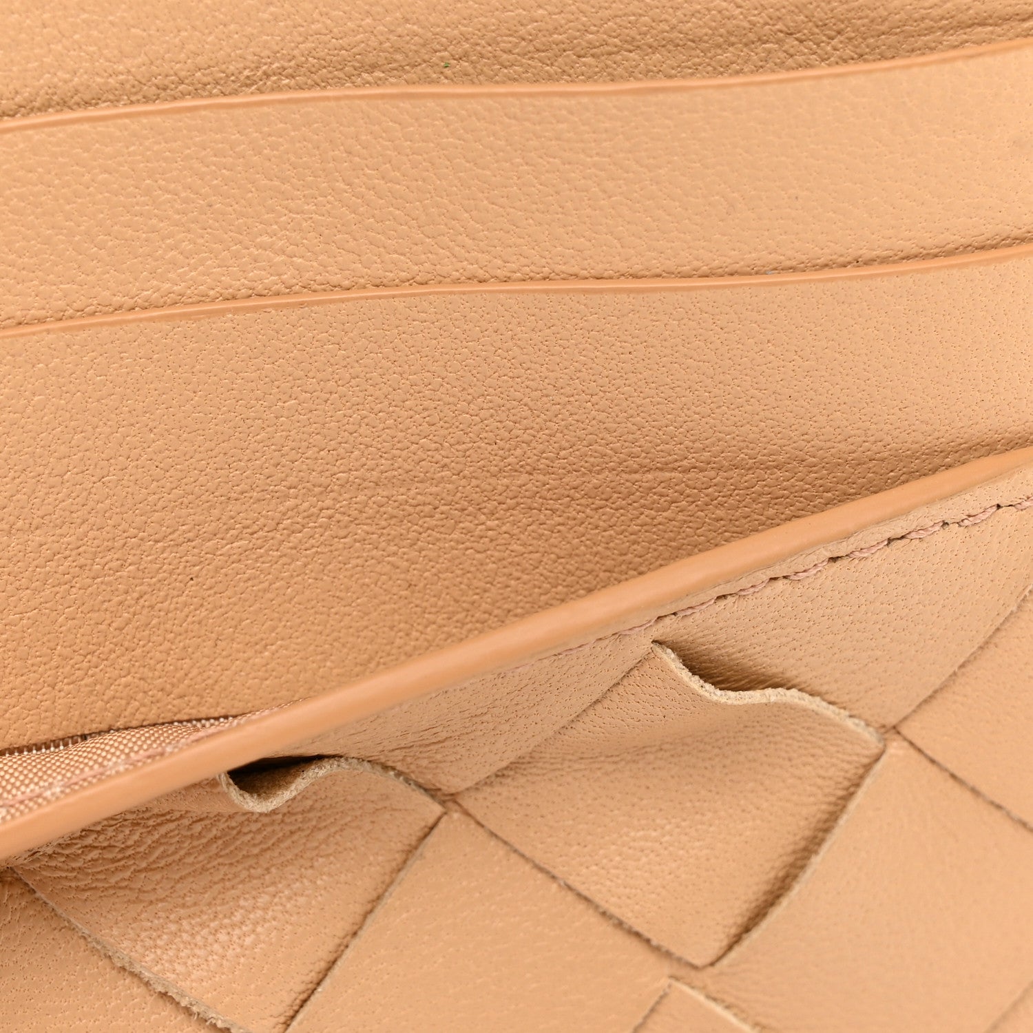 Bottega Veneta Nappa Intrecciato Card Holder Almond 8 of 12