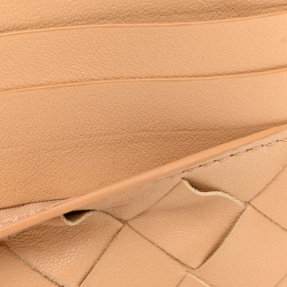 Bottega Veneta Nappa Intrecciato Card Holder Almond 8 of 12