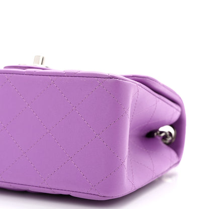 Chanel Lambskin Quilted Mini Square Flap Purple 10 of 10