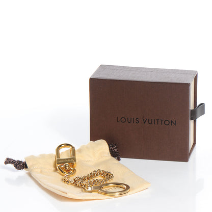 Louis Vuitton Metal Pochette Extender Key Ring Chain Gold 5 of 5