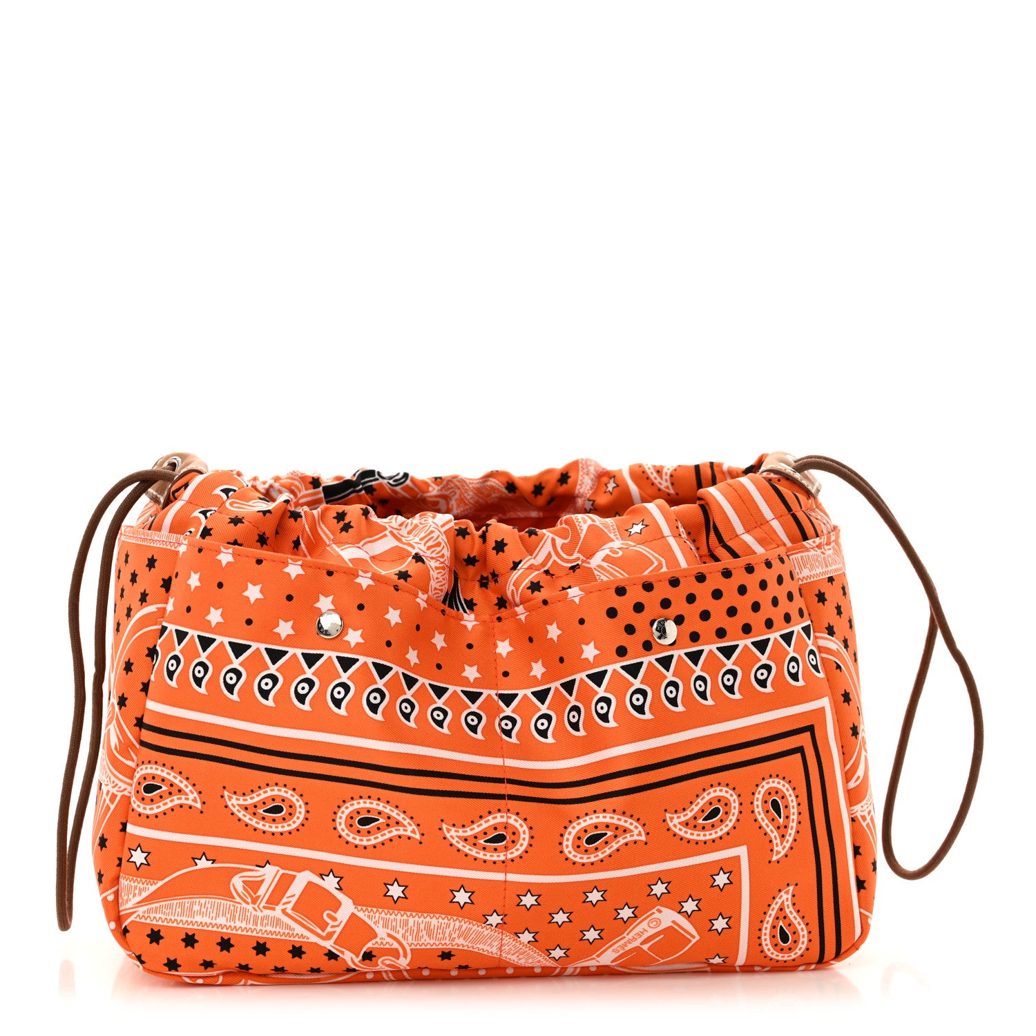 Hermes Barenia Silk Eperons d'Or Fourbi 25 MM Pouch Orange Fauve 1 of 11