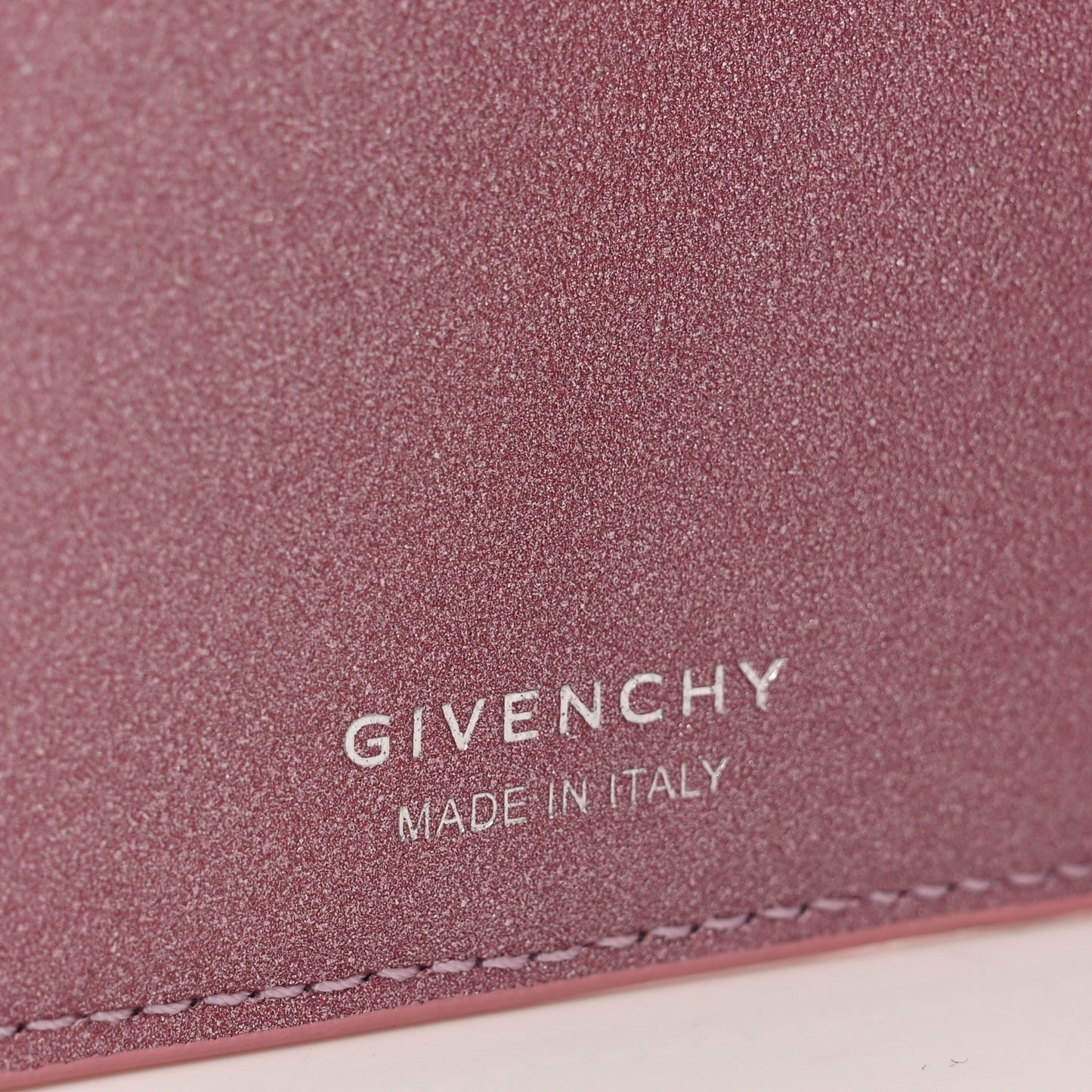 Laminated Calfskin 4G Wallet Pink